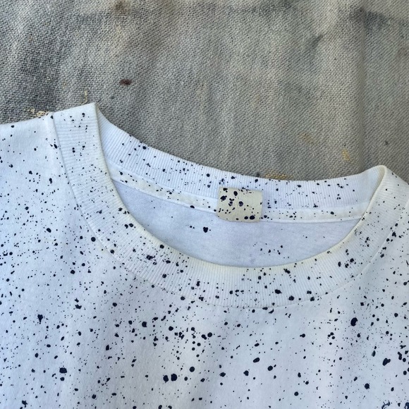 Vintage 90s Unique Splatter Graphic All Over Print Single Stitch t-shirt - Picture 4 of 4
